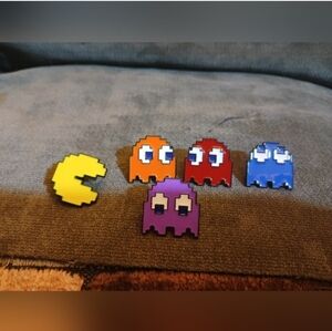 Pac-Man Ghost Enamel Pins Set